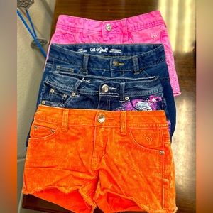 ☀️Justice and Cat & Jack Shorts bundle ☀️